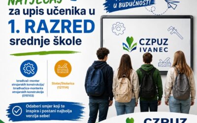 Natječaj za upis učenika u I. razred srednje škole u školskoj 2026./2027. godini